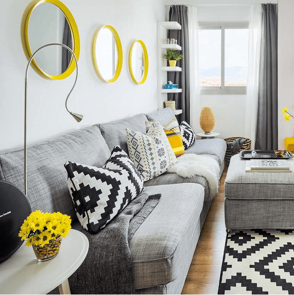 Vivacious Malaga Apartment Design With IKEA Furniture And Juicy Accents