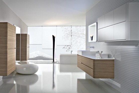 Walnut Bathroom Furniture With Rounded Corners Seventy By Idea Group