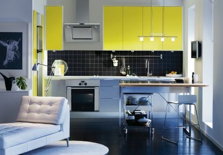 Yellow Kithen Cabinets