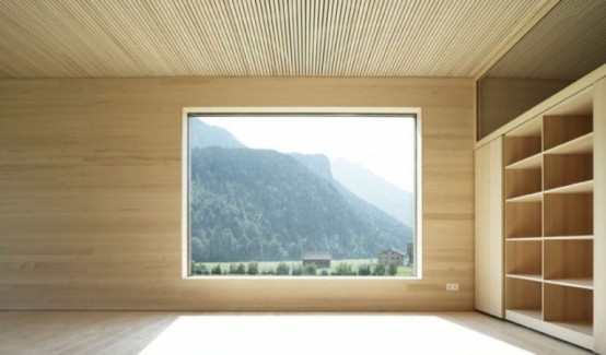 A Stylish Wooden House In The Alps