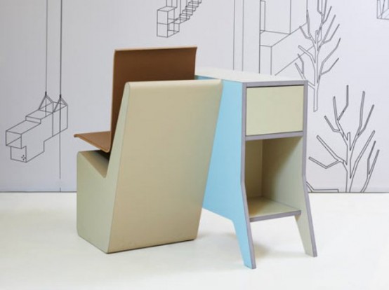 Sideseat Desk Chair Storage Space In One