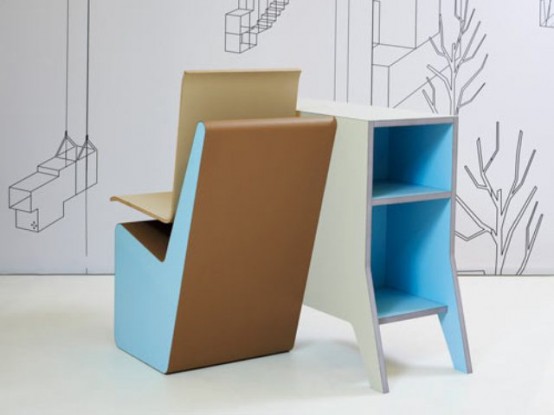 Sideseat Desk Chair Storage Space In One