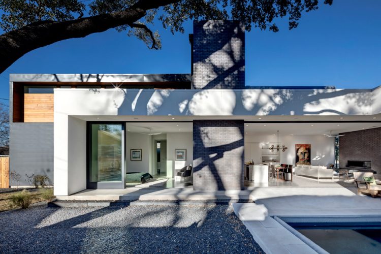 Texas House With Dramatic Black Brick Cladding