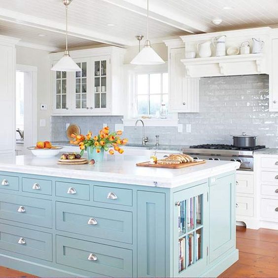 39 Kitchen Island Ideas With Storage, Kitchen Island With Drawers On Both Sides
