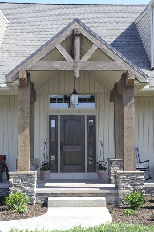 Chapter Gable and shed roof front porch 