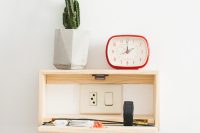 03 The piece reveals your outlets, it helps to make the room more stylish