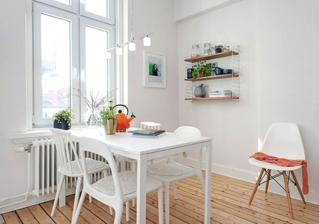 Melltorp dining table and chairs in the kitchen