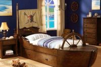 a fishing boat kid bed