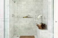 08 white marble shower tiles