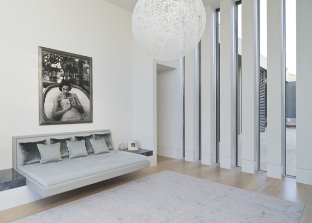 The shades used for interior decor are soft and neutral and visually expand the spaces even more