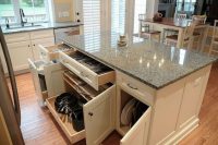 10 classic kitchen island with tableware storage