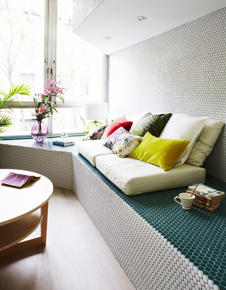 The mosaic used in decor is developed by Hisbalt