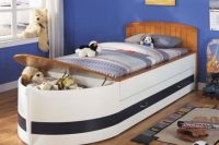 a cargo ship kid bed