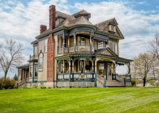 Pretty 114 Years Old Victorian House, Historic Queen Anne Victorian House Plans