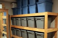 12 plastic cubbies storage for a basement