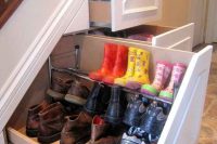 14 shoes storage under the stairs