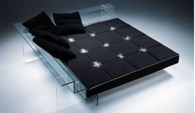 glass bed