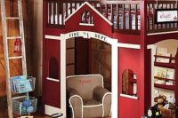a fire department kid bed