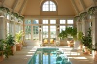 16 long and narrow indoor pool inside