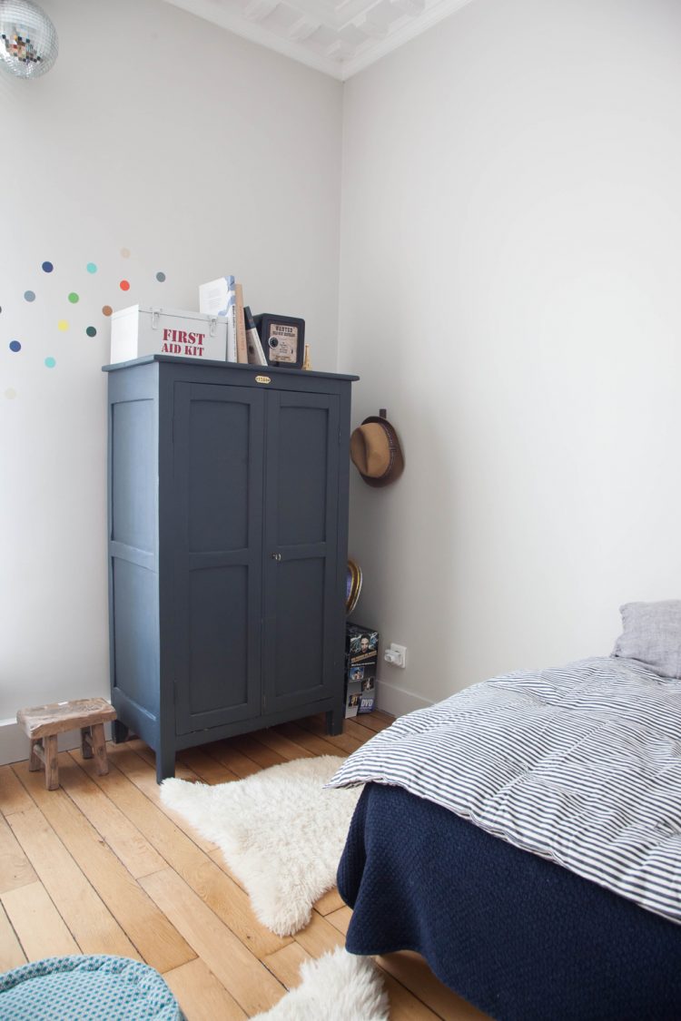 the second kid room is smarly organized and looks cozy
