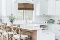 19 kitchen island with a dining table