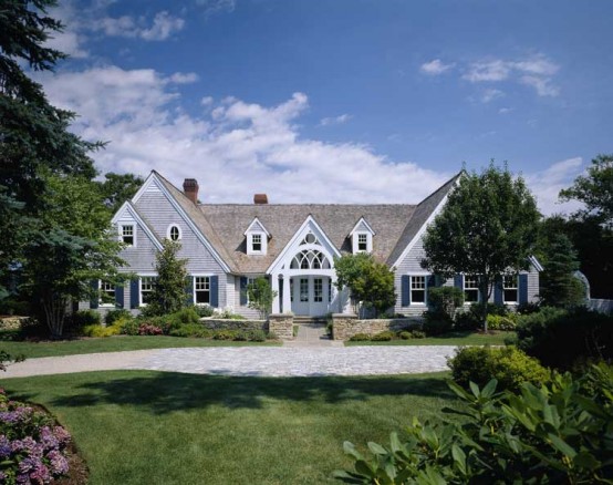 19th Century House Renovated Into American Shingle Style Cottage