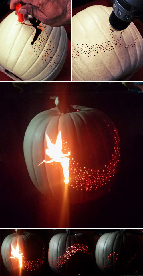 100 halloween pumpkin carving ideas It will take some time but it worth it! An amazing fairy carving!