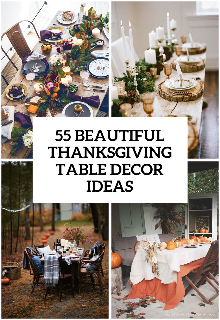 55 Beautiful Thanksgiving Table Decor Ideas