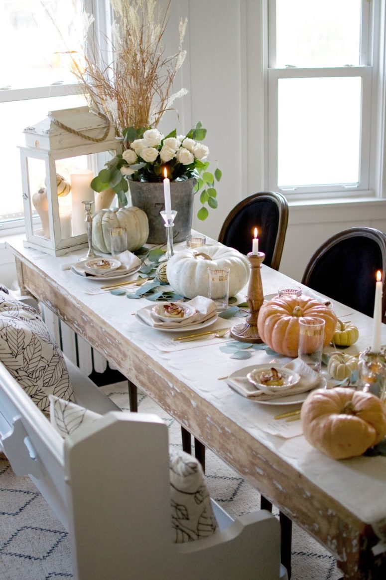 beautiful thanksgiving table decorations