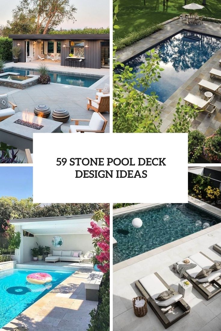 stone pool deck design ideas cover