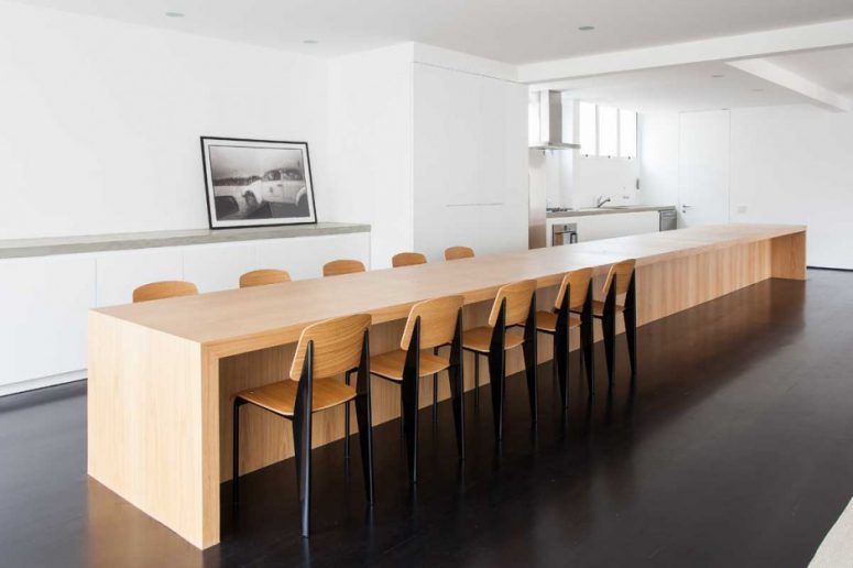 this is probably the longest kitchen island in the world