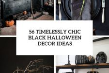 56 timelessly chic black halloween decor ideas cover
