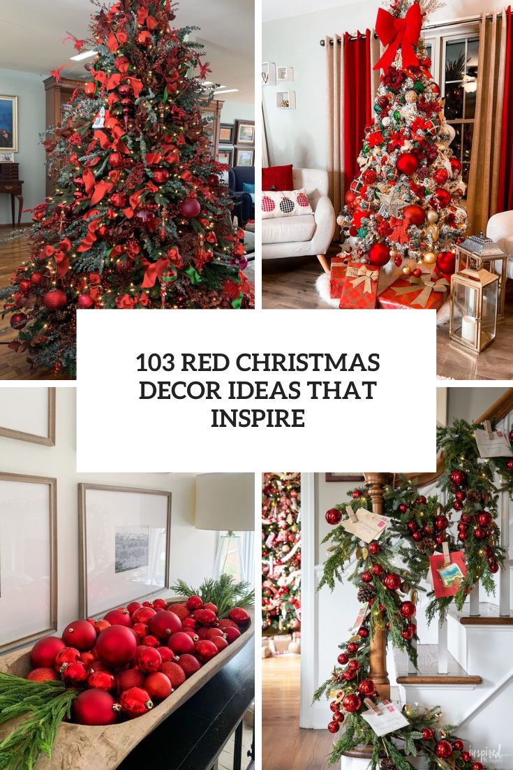 White, Red and Gold Christmas Home Decor Ideas