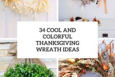 34 cool and colorful thanksgiving wreath ideas cover