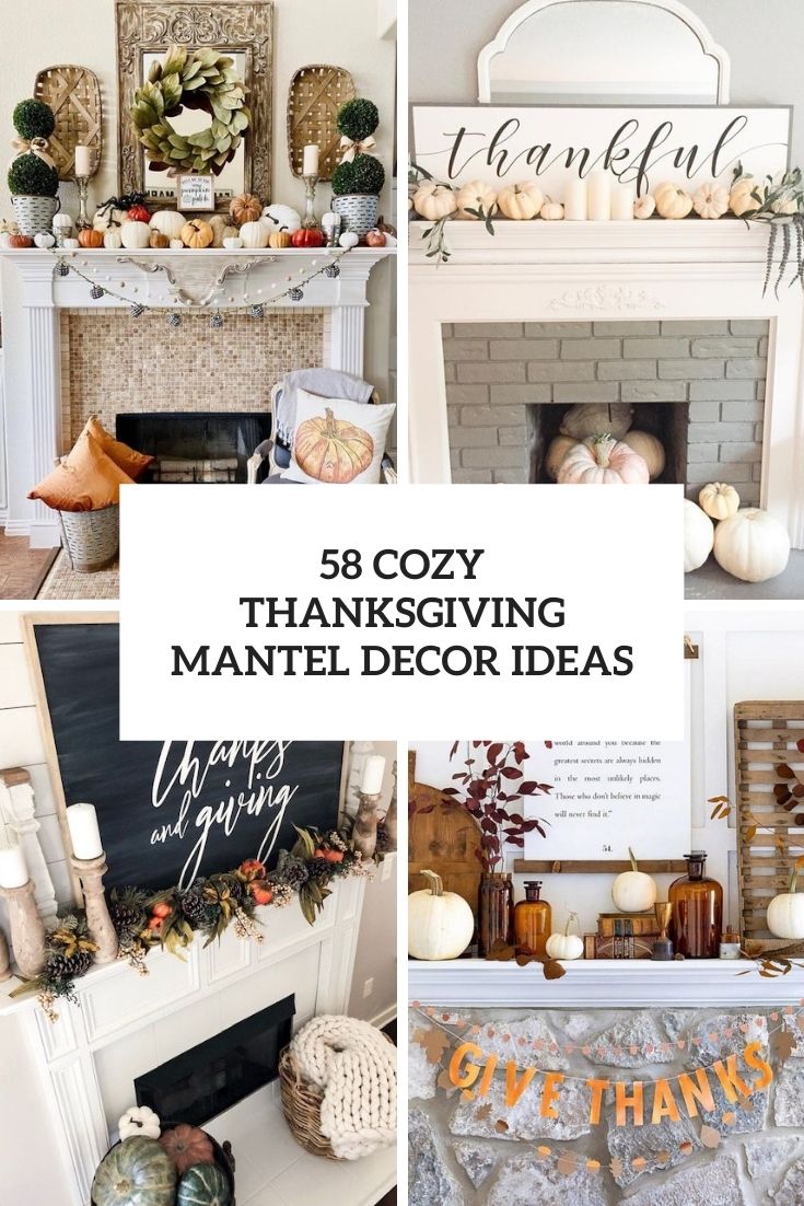 cozy thanksgiving mantel decor ideas cover