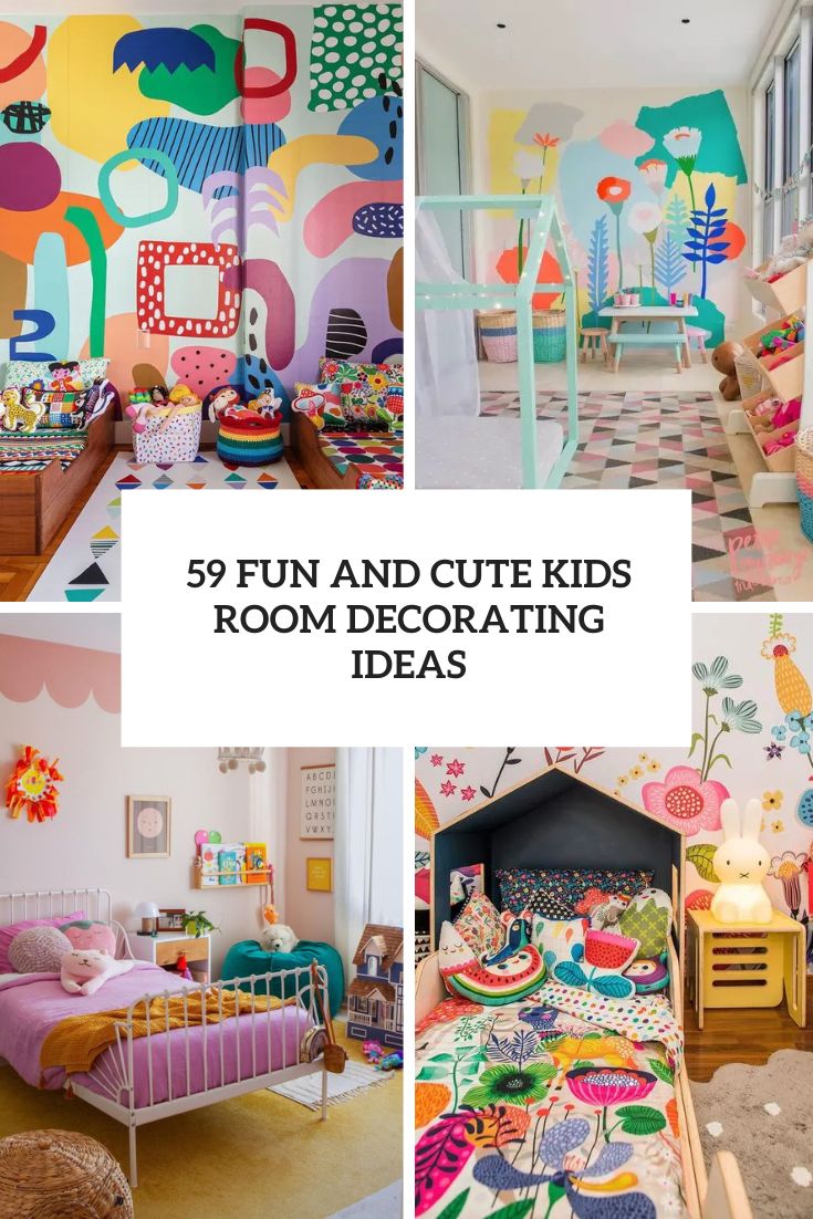 fun and cute kids room decorating ideas cover