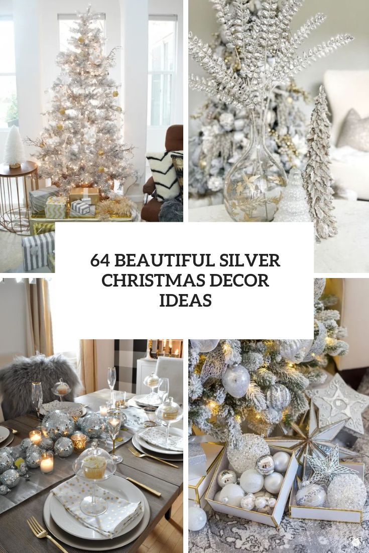 beautiful silver christmas decor ideas cover