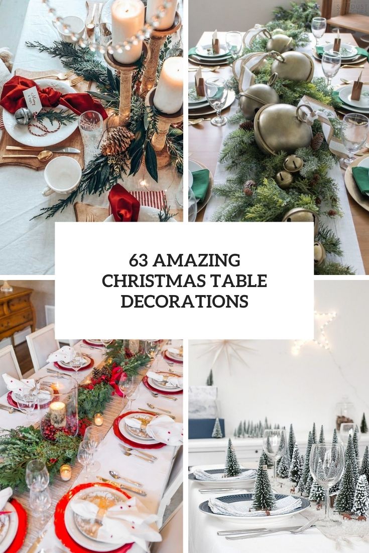 amazing christmas table decorations cover