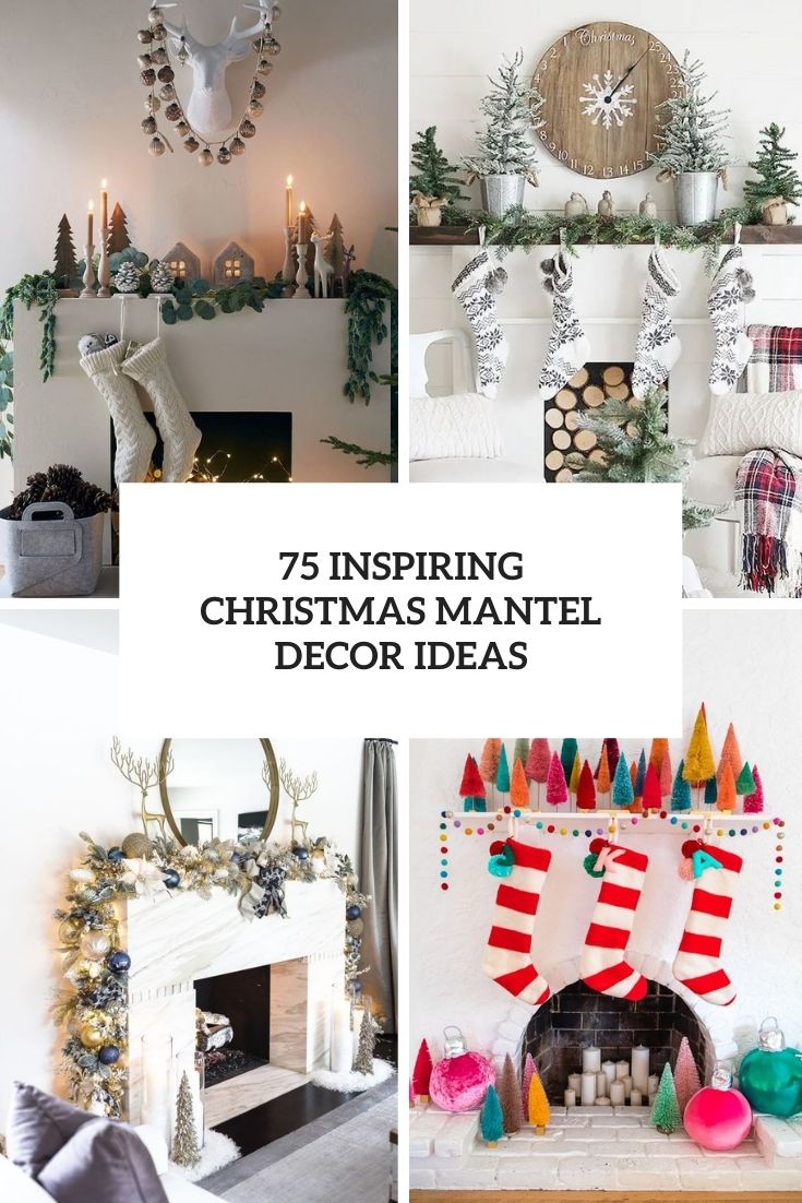 inspiring christmas mantel decor ideas cover