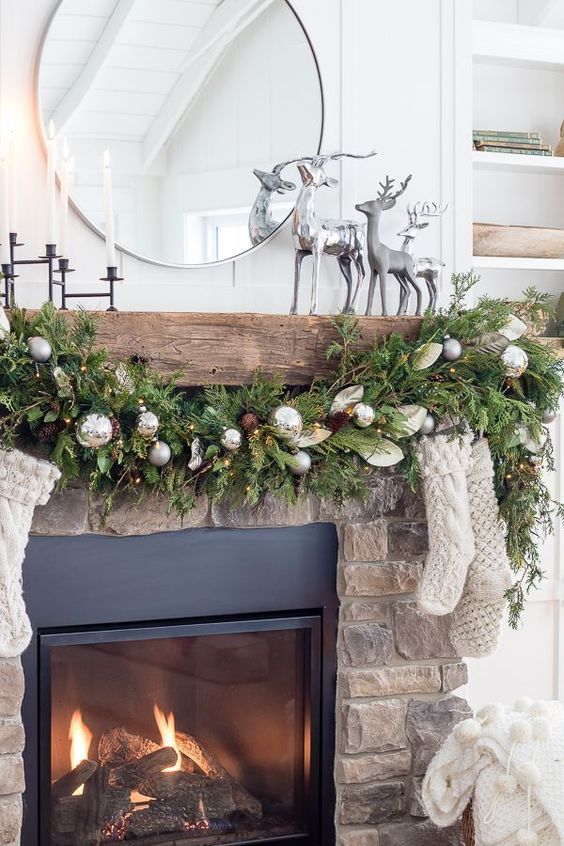 75 Inspiring Christmas Mantel Decor Ideas DigsDigs