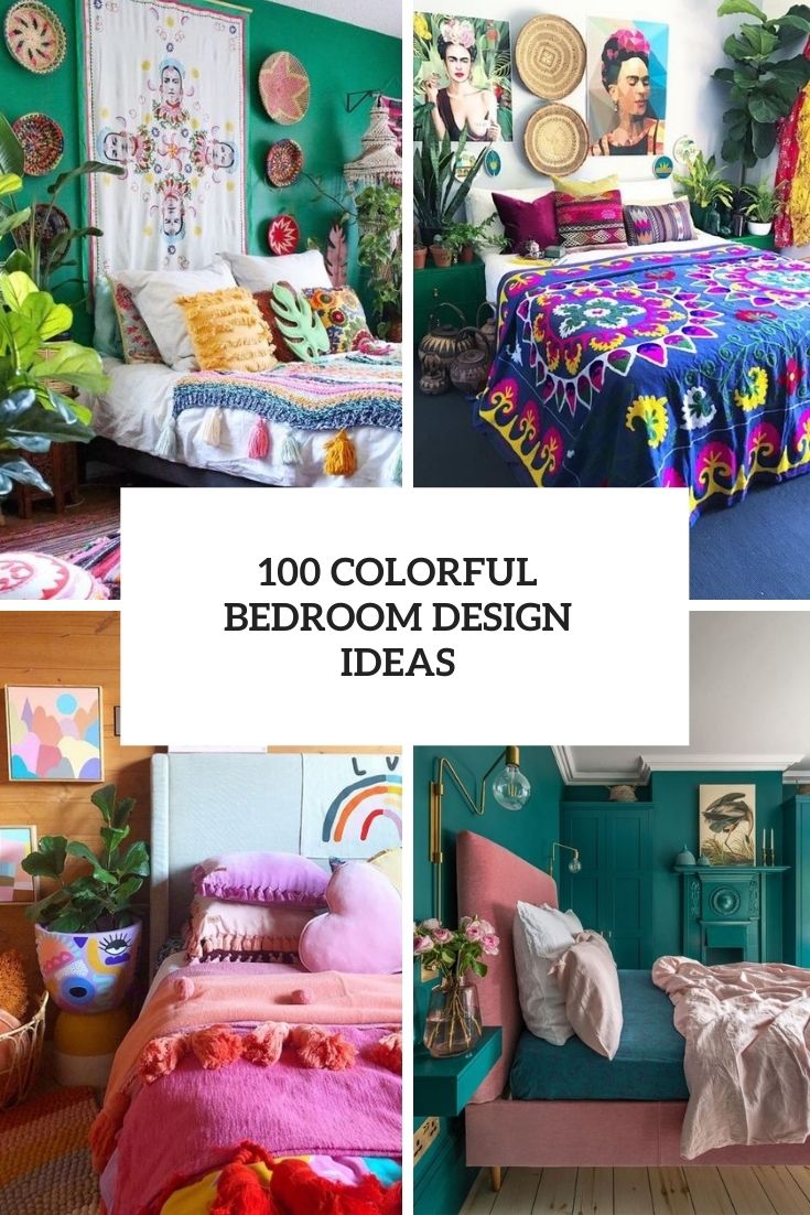 100 colorful bedroom design ideas cover
