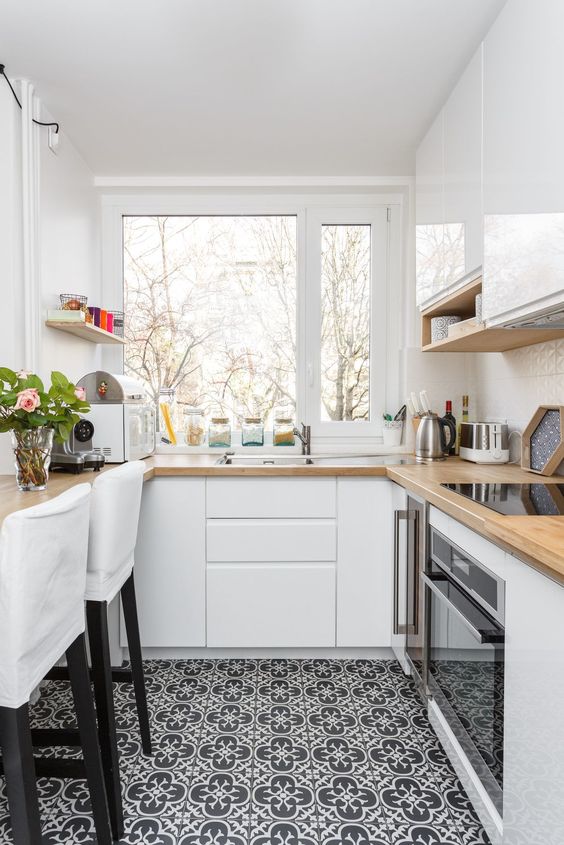 Smart And Elegant Compact Kitchen For Small Spaces - DigsDigs