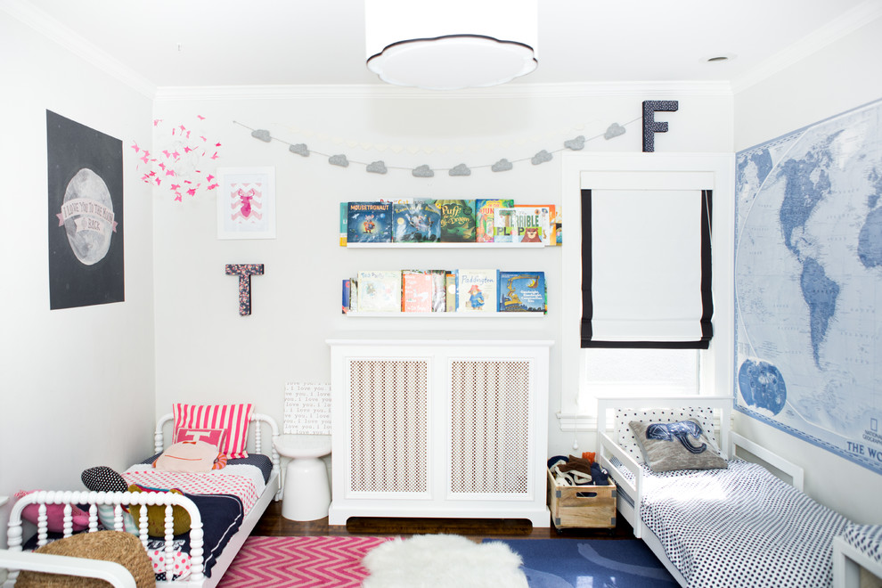 even a small shared kids room could look stylish when its decor is interesting