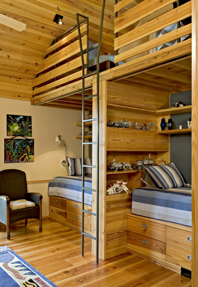 loft-space could be very useful in a boys bedroom