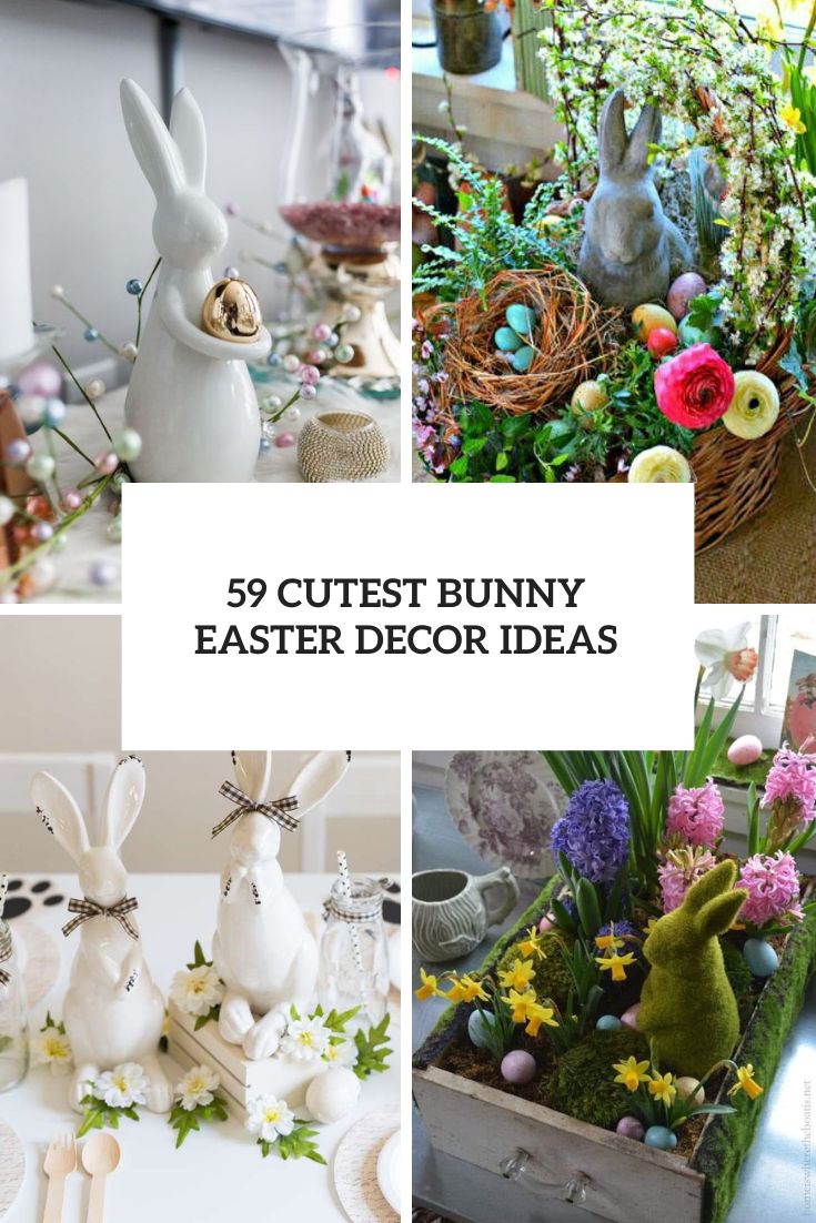 Cutest Bunny Easter Decor Ideas cover