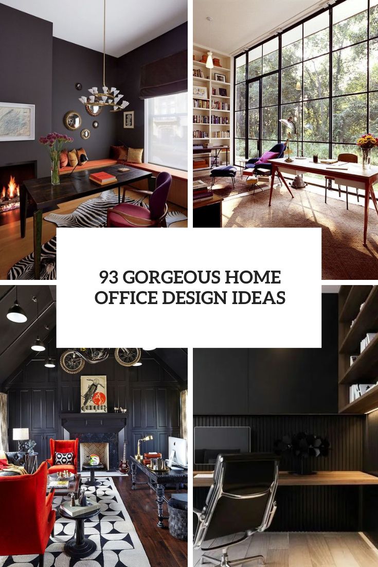 93 Gorgeous Home Office Design Ideas
