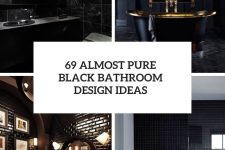 69 almost pure black bathroom design ideas cover