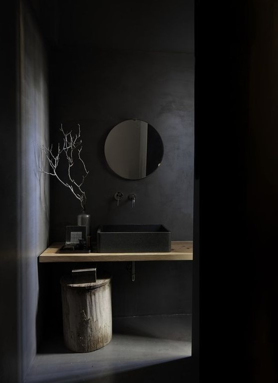 69 Almost Pure Black Bathroom Design Ideas DigsDigs