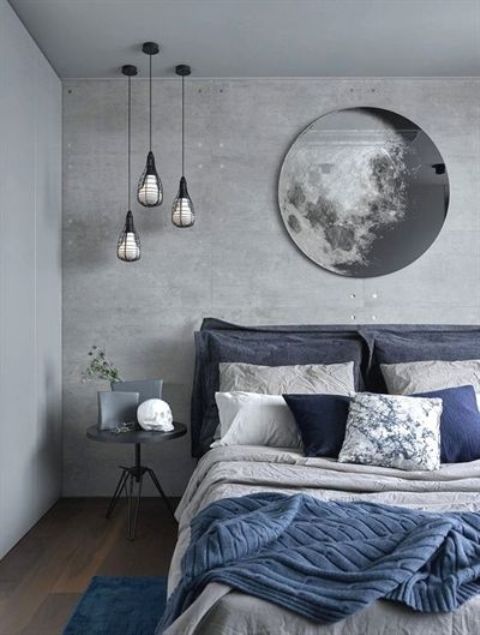 47 Beautiful Blue And Gray Bedrooms Digsdigs