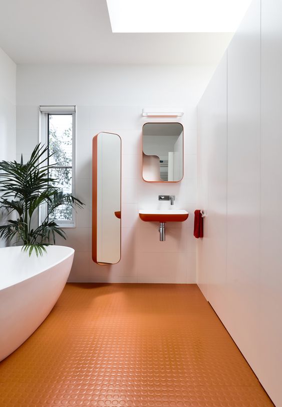 50 Cool Orange  Bathroom  Design Ideas  DigsDigs